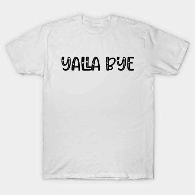 yalla bye world cup arabic words T-Shirt by shimodesign